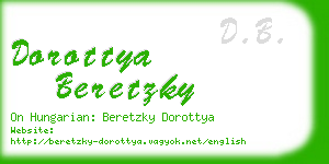 dorottya beretzky business card